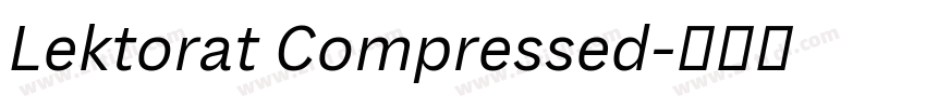 Lektorat Compressed字体转换